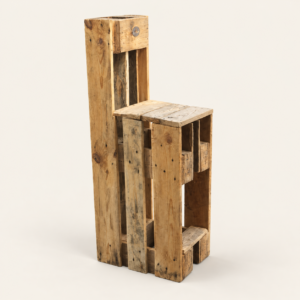 Banqueta Alta de Pallets com Encosto — imagem provisória padronizada