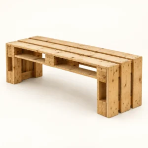 Banco de Europallet sem Encosto em fundo claro